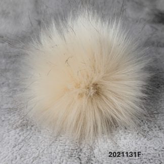2021131F- Faux Fur Pom Pom with Elastic Loop - Large