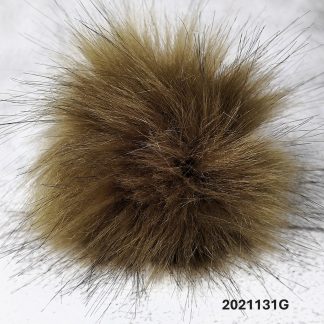 2021131G- Faux Fur Pom Pom with Elastic Loop - Large