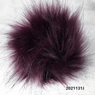 2021131J- Faux Fur Pom Pom with Elastic Loop - Large