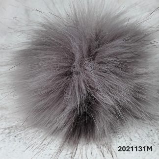 2021131M- Faux Fur Pom Pom with Elastic Loop - Large