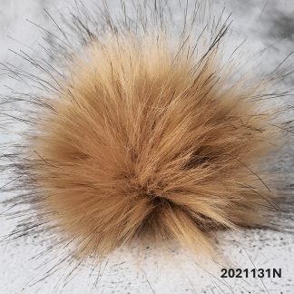 2021131N- Faux Fur Pom Pom with Elastic Loop - Large