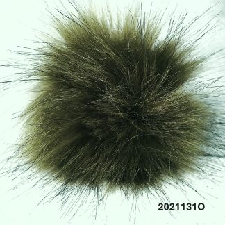 2021131O- Faux Fur Pom Pom with Elastic Loop - Large