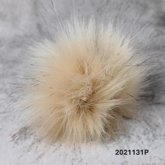 2021131P- Faux Fur Pom Pom with Elastic Loop - Large