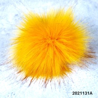 2021131A - Faux Fur Pom Pom with Elastic Loop - Large