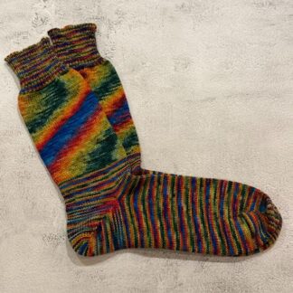2026060 - Hand Dyed & Machine Knitted Adult Socks
