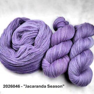 2026046 - 2 Ply Lace Hand Dyed Yarn - "Jacaranda Season"